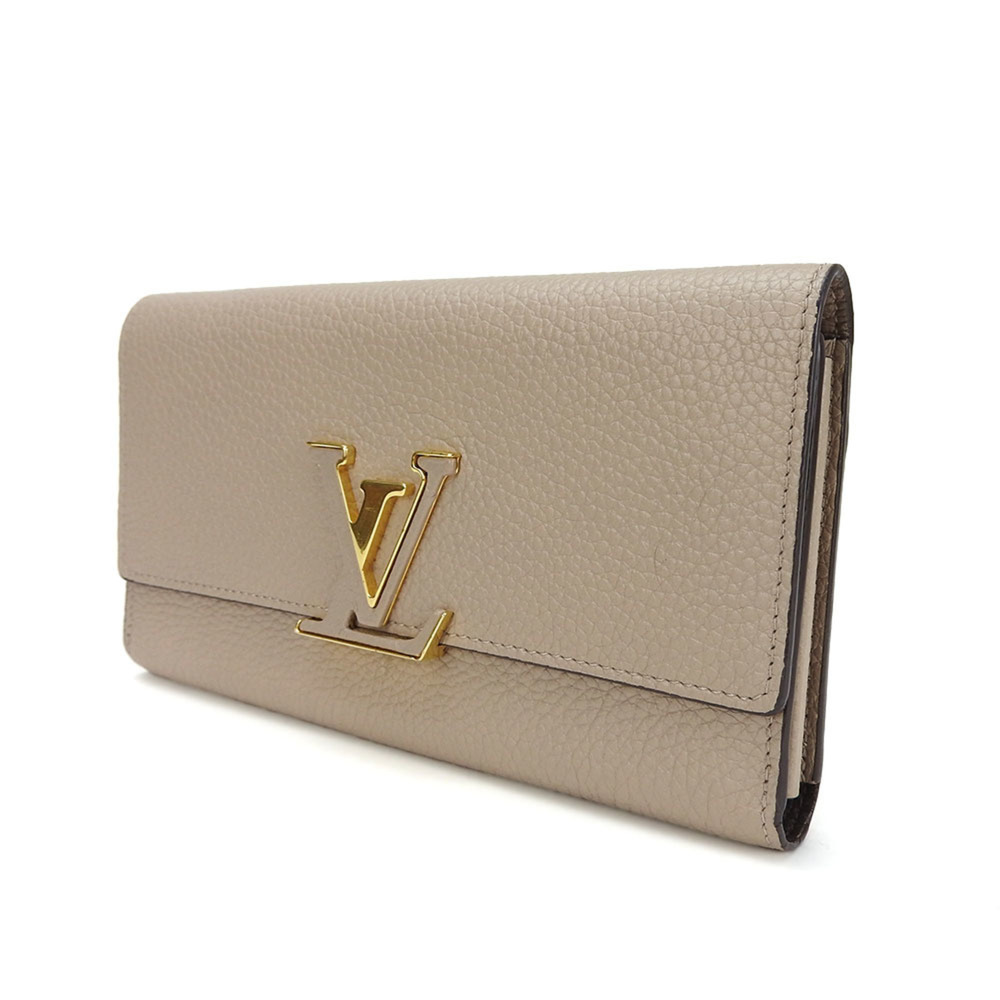 LOUIS VUITTON Cream Leather Wallet - Picture 2 of 7
